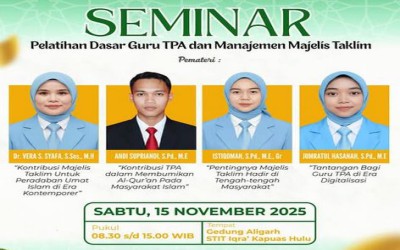 Seminar Pelatihan Guru TPA dan Manajemen Majelis Taklim